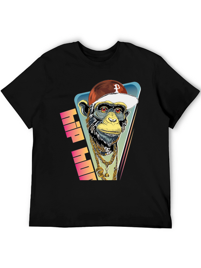 Hip Hop Monkey Graphic Tee - Urban Style