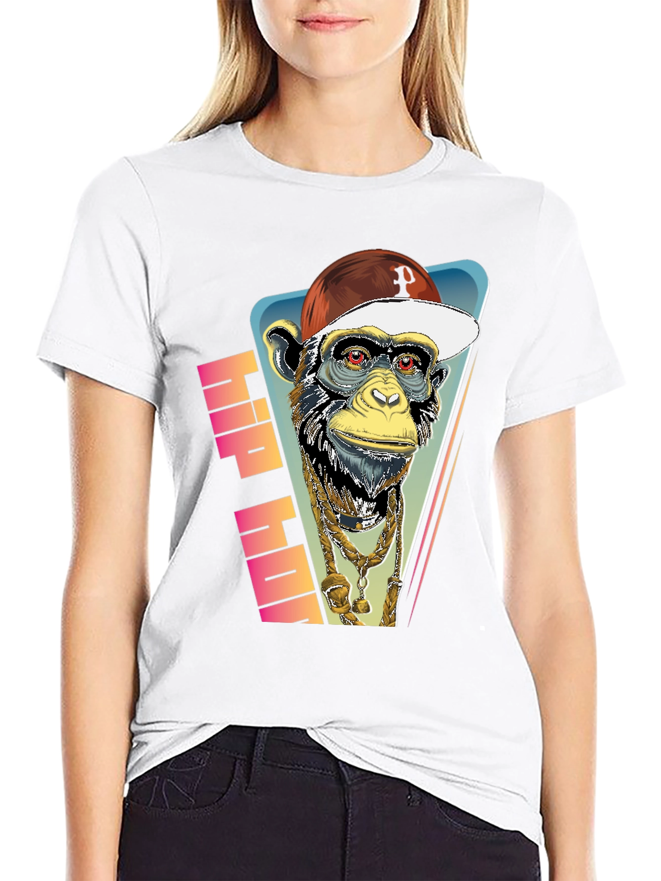 Hip Hop Monkey Graphic Tee - Urban Style