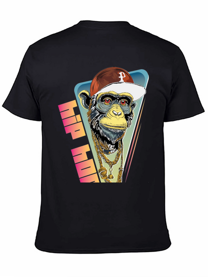 Hip Hop Monkey Graphic Tee - Urban Style