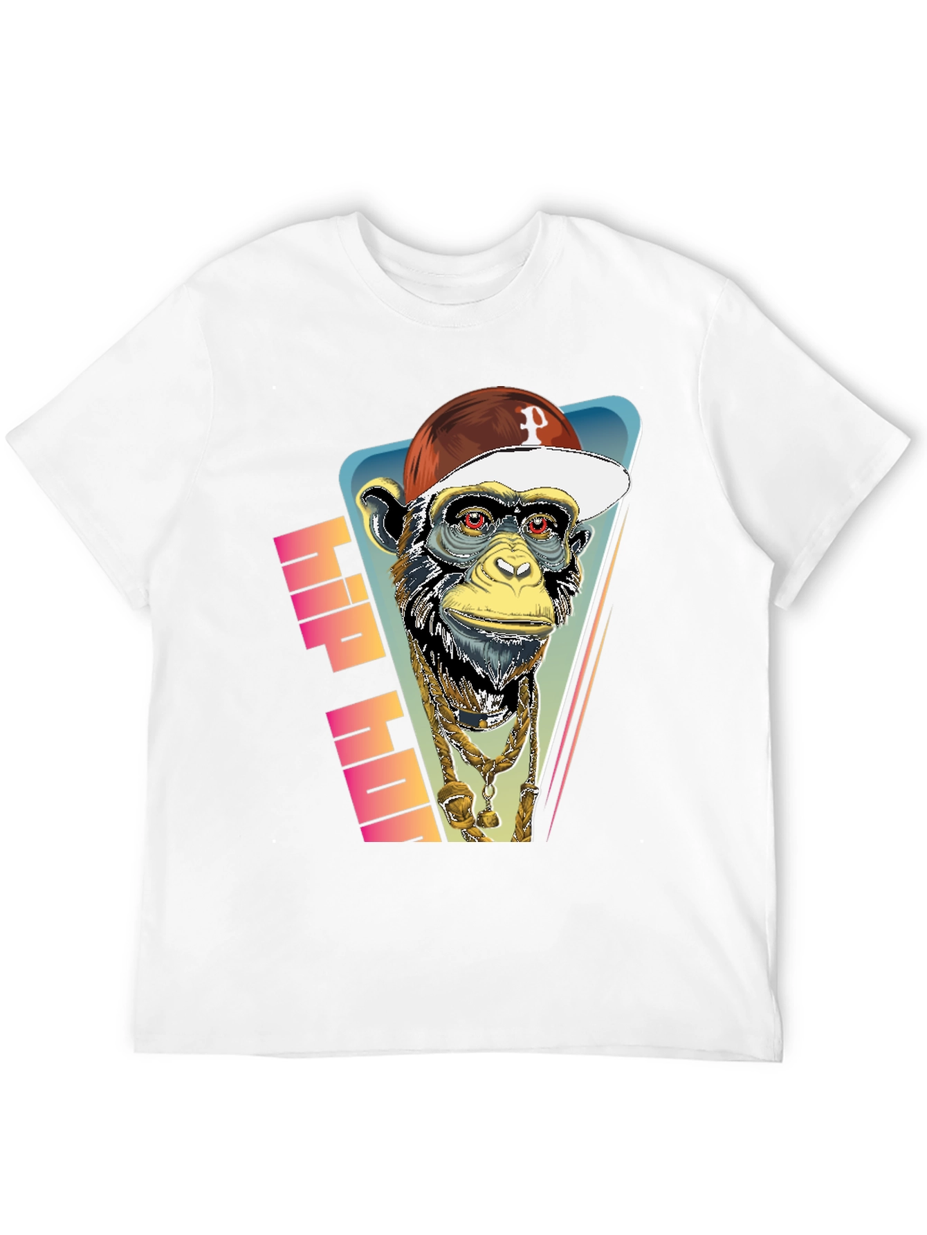Hip Hop Monkey Graphic Tee - Urban Style