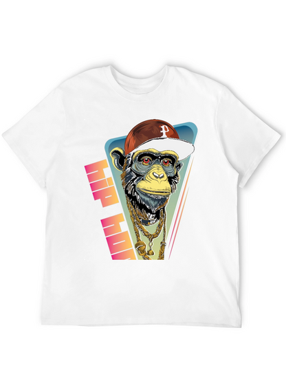 Hip Hop Monkey Graphic Tee - Urban Style