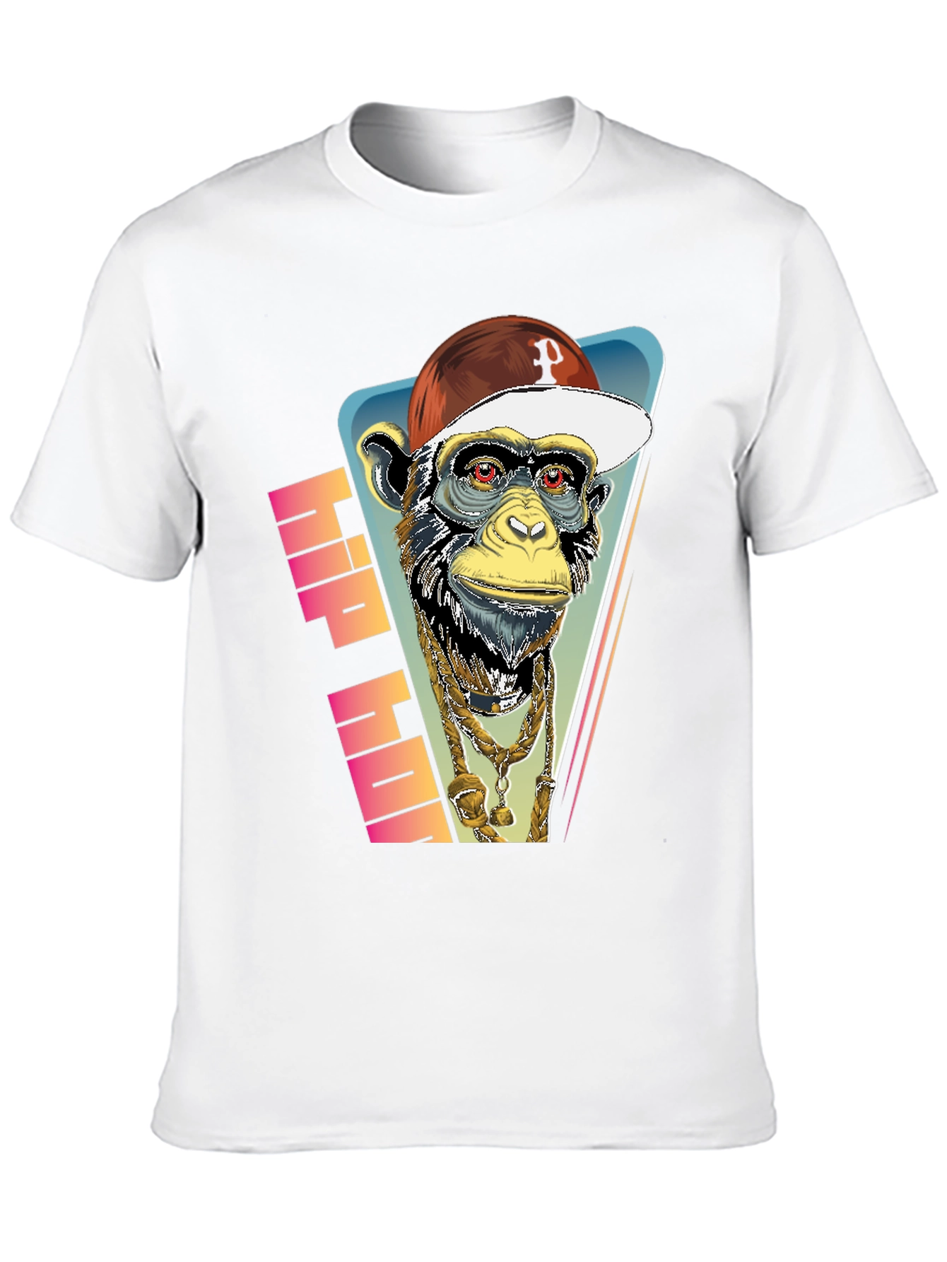 Hip Hop Monkey Graphic Tee - Urban Style