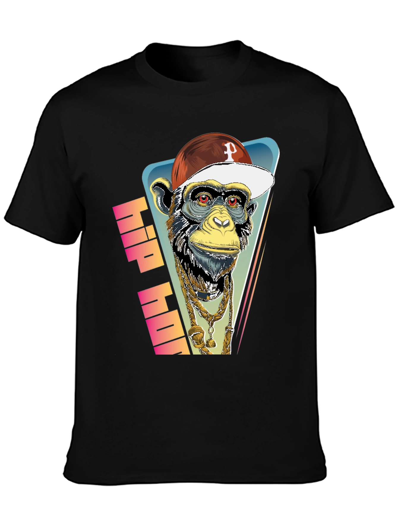 Hip Hop Monkey Graphic Tee - Urban Style