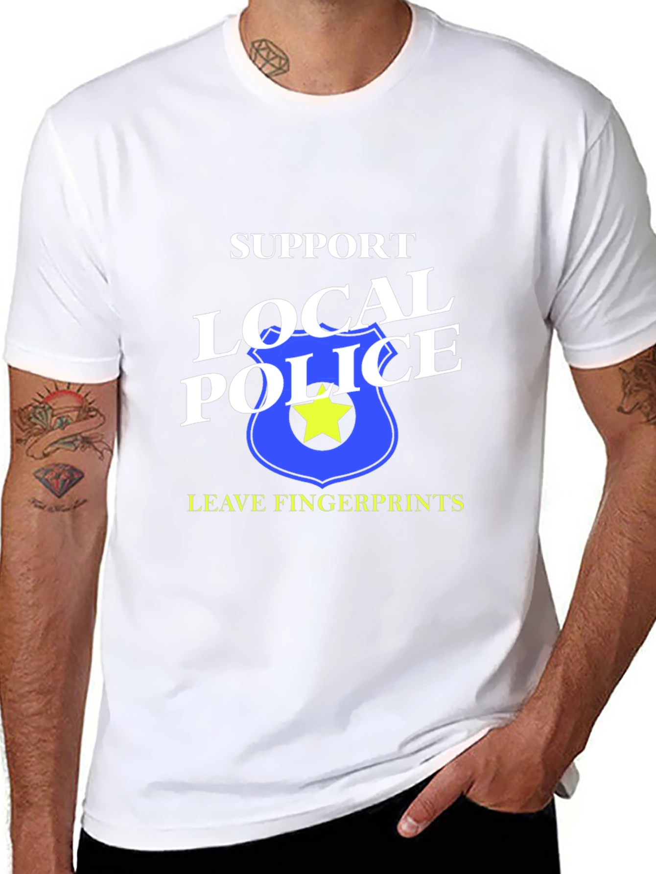 Support Local Police Graphic T-Shirt
