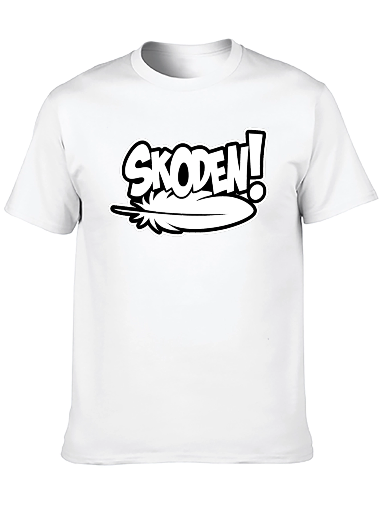 Skoden! Feather Graphic Black T-Shirt