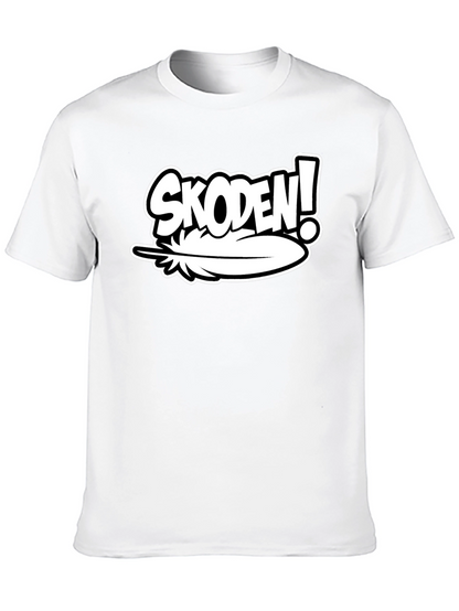 Skoden! Feather Graphic Black T-Shirt