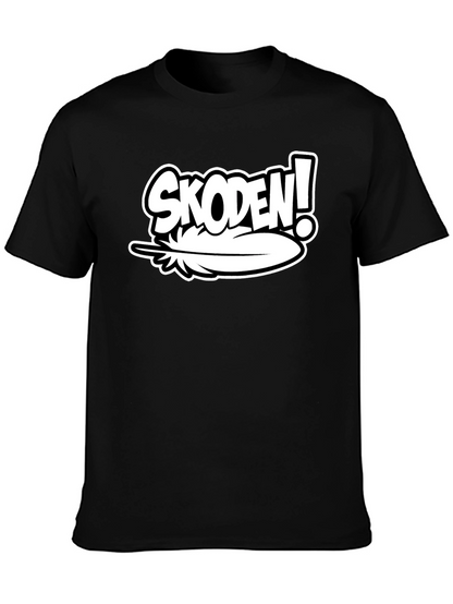 Skoden! Feather Graphic Black T-Shirt
