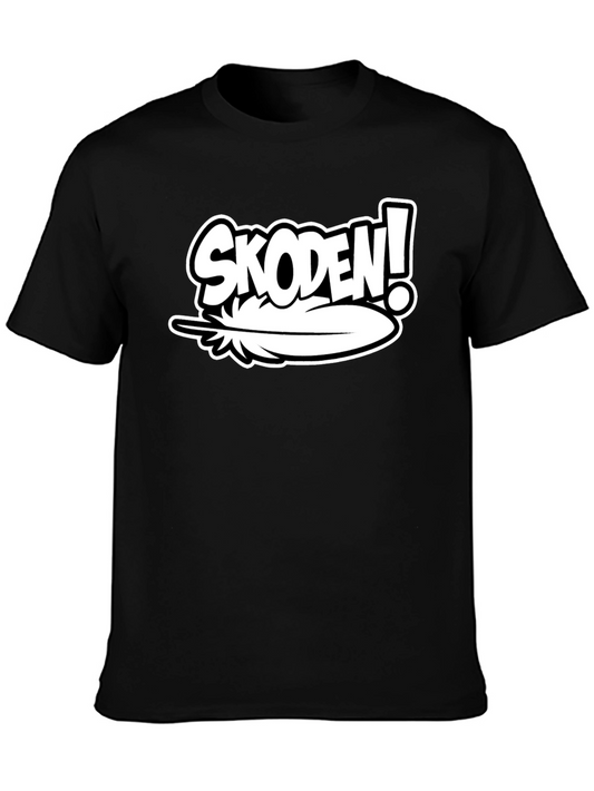 Skoden! Feather Graphic Black T-Shirt