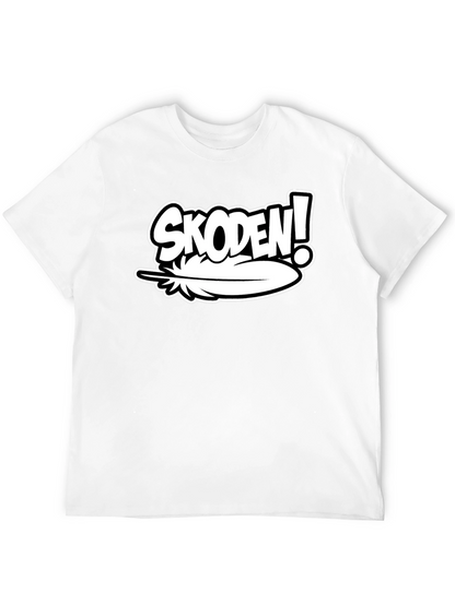 Skoden! Feather Graphic Black T-Shirt
