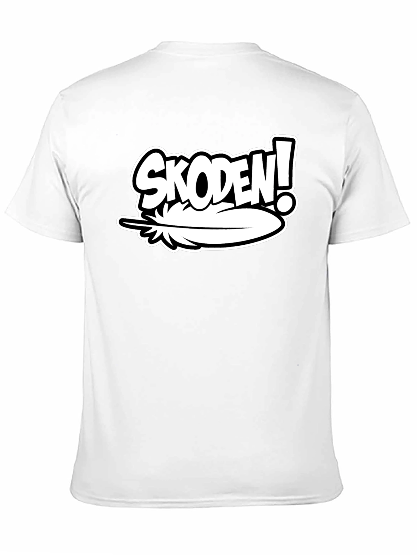 Skoden! Feather Graphic Black T-Shirt