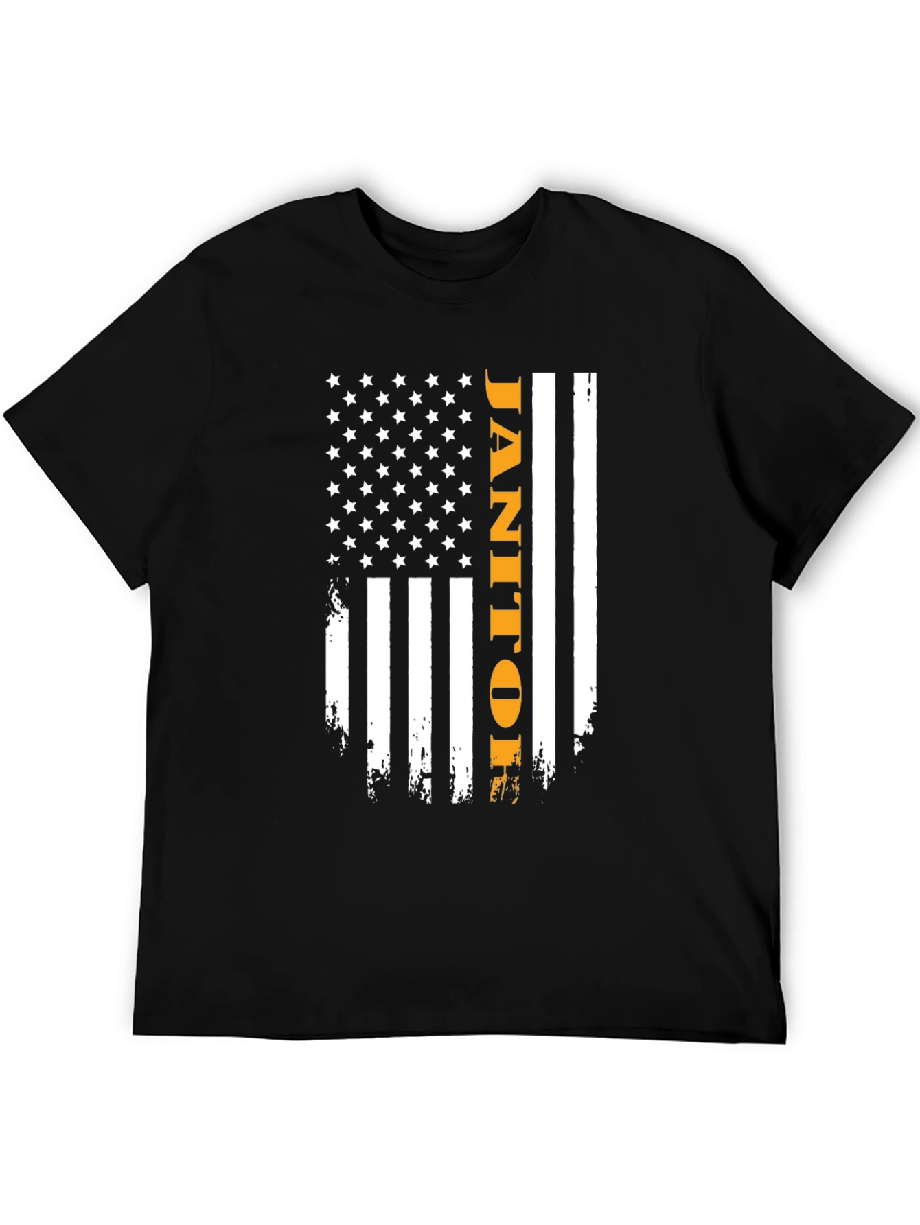 Janitor American Flag Graphic Tee