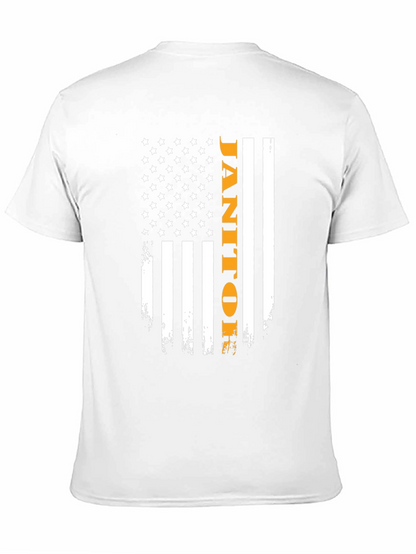 Janitor American Flag Graphic Tee