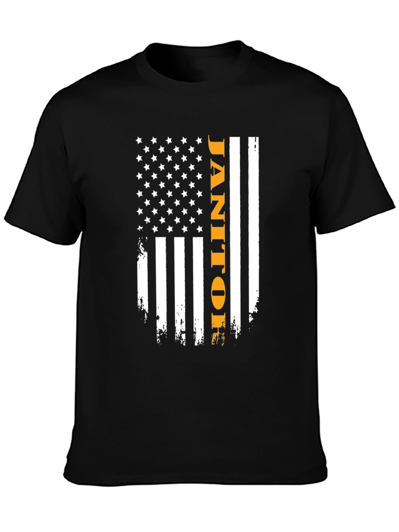 Janitor American Flag Graphic Tee
