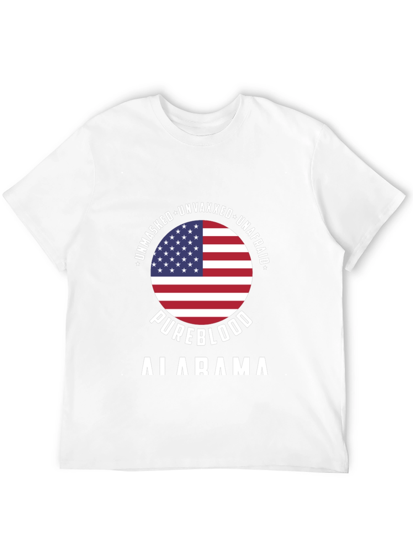 Unmasked Unvaxxed Unafraid Pureblood Alabama T-Shirt