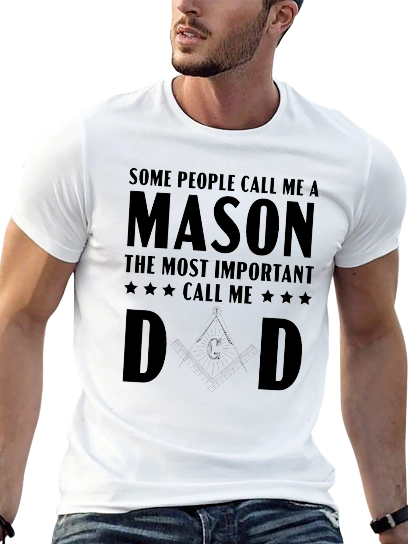 Mason Dad T-Shirt - Gift for Freemason Fathers