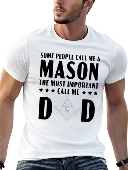 Mason Dad T-Shirt - Gift for Freemason Fathers