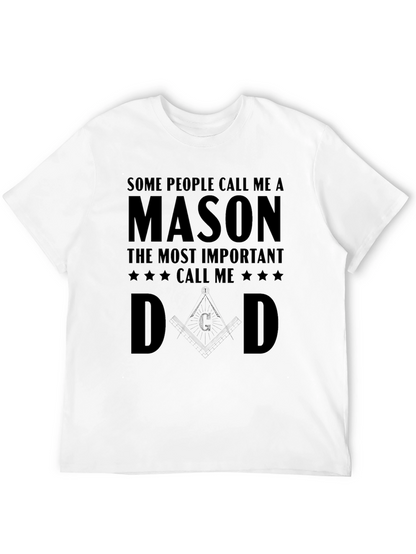 Mason Dad T-Shirt - Gift for Freemason Fathers