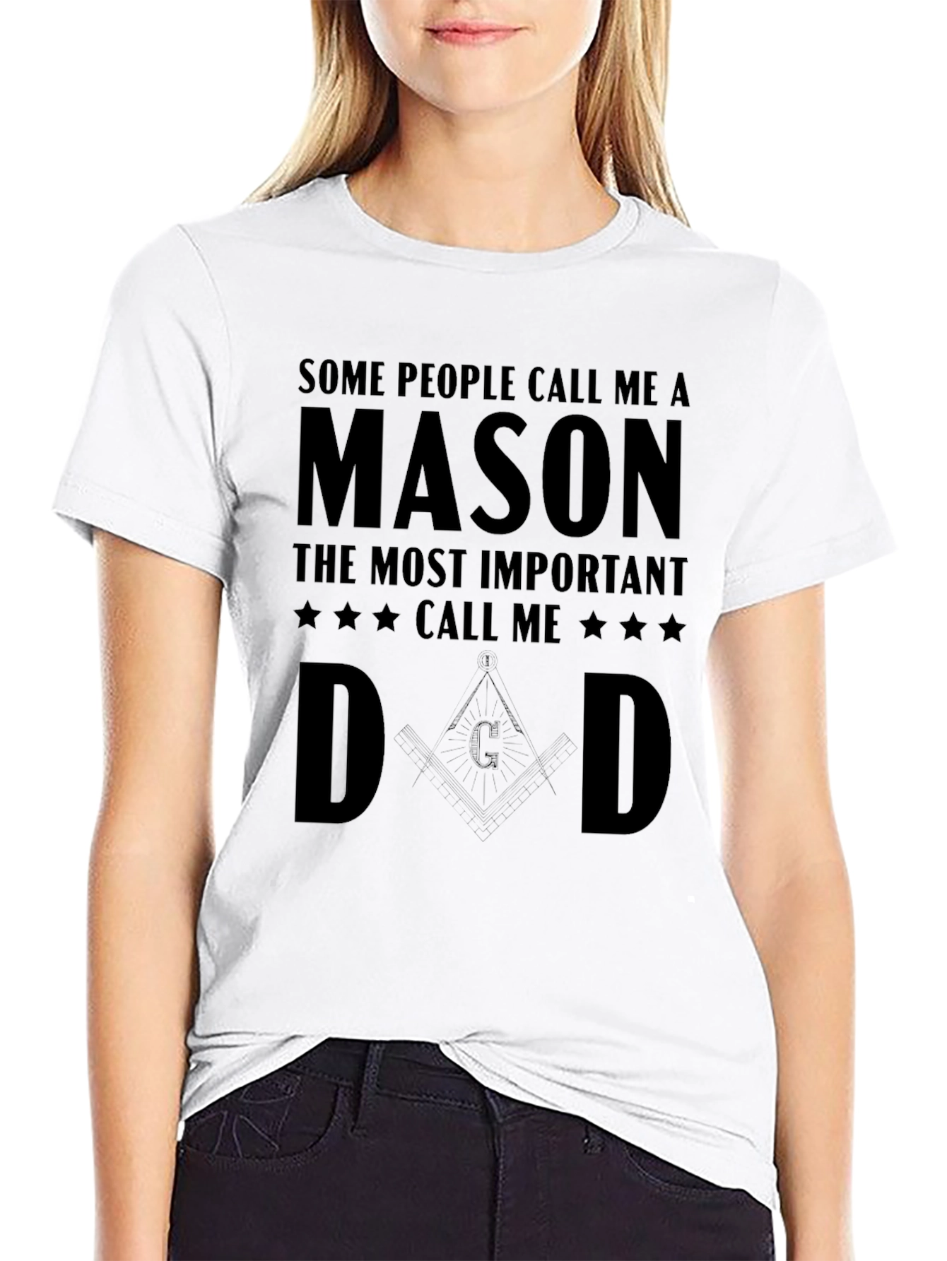 Mason Dad T-Shirt - Gift for Freemason Fathers