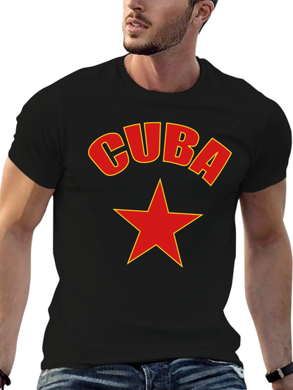 Cuba Star Graphic Tee - Black