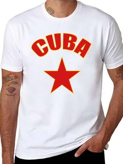 Cuba Star Graphic Tee - Black