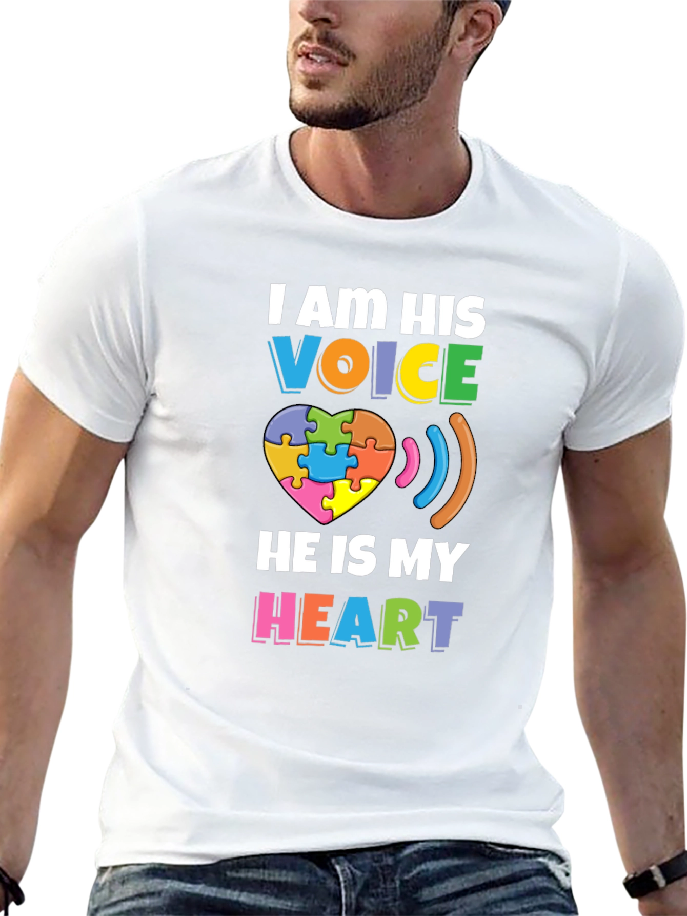 Autism Awareness T-Shirt - I am His Voice