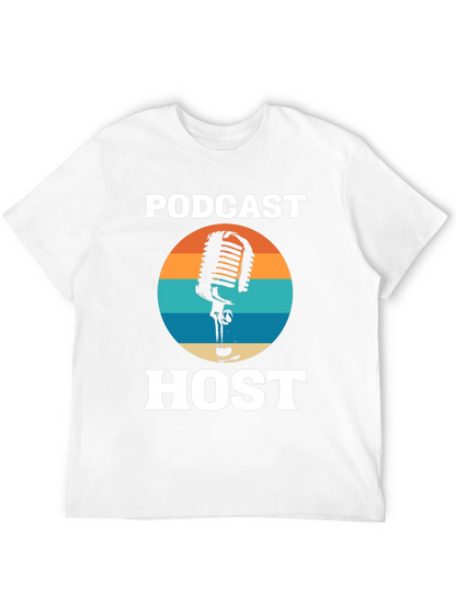 Podcast Host Retro Graphic Tee