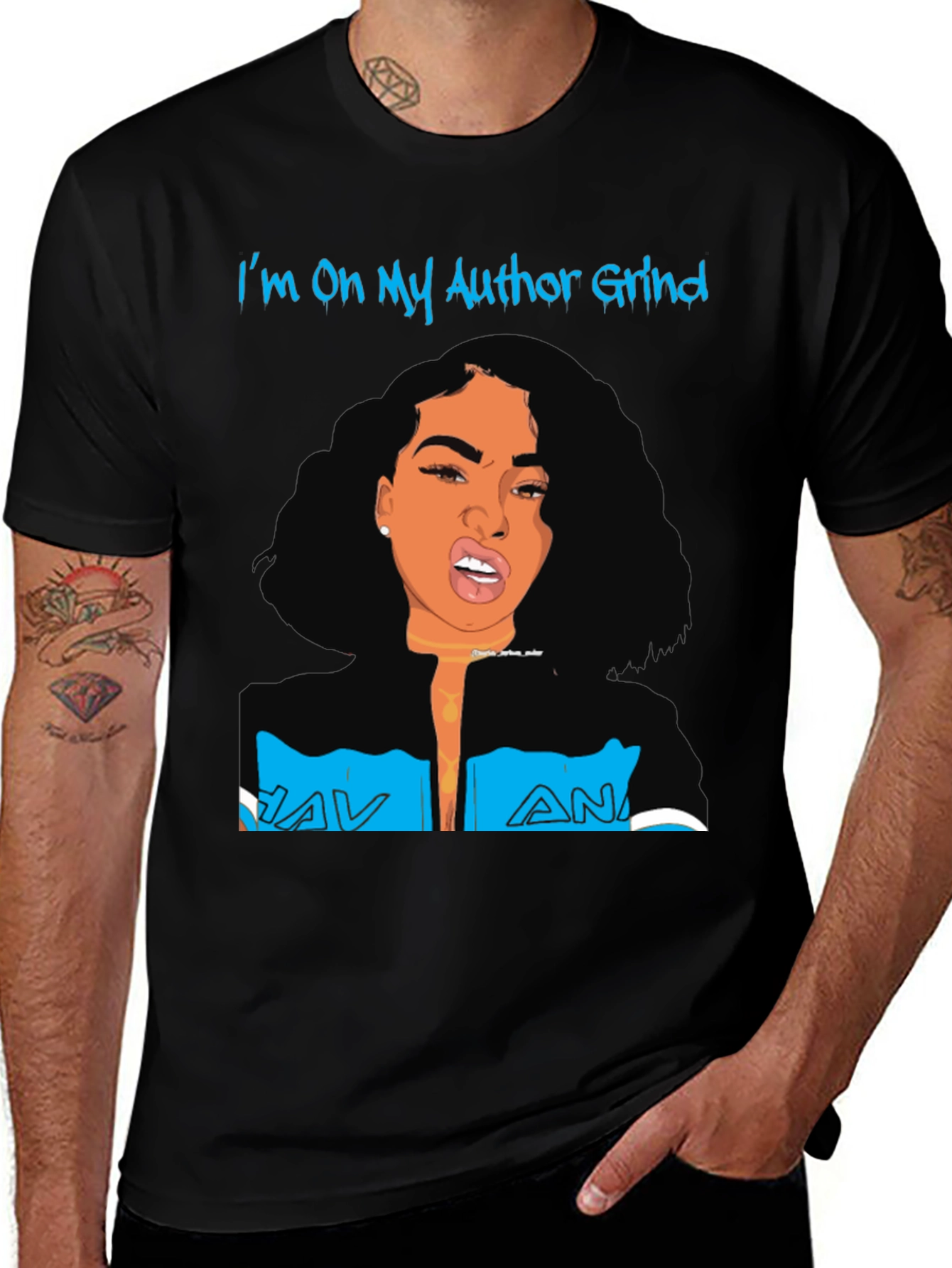 Author Grind Graphic Tee - Unisex Black T-Shirt