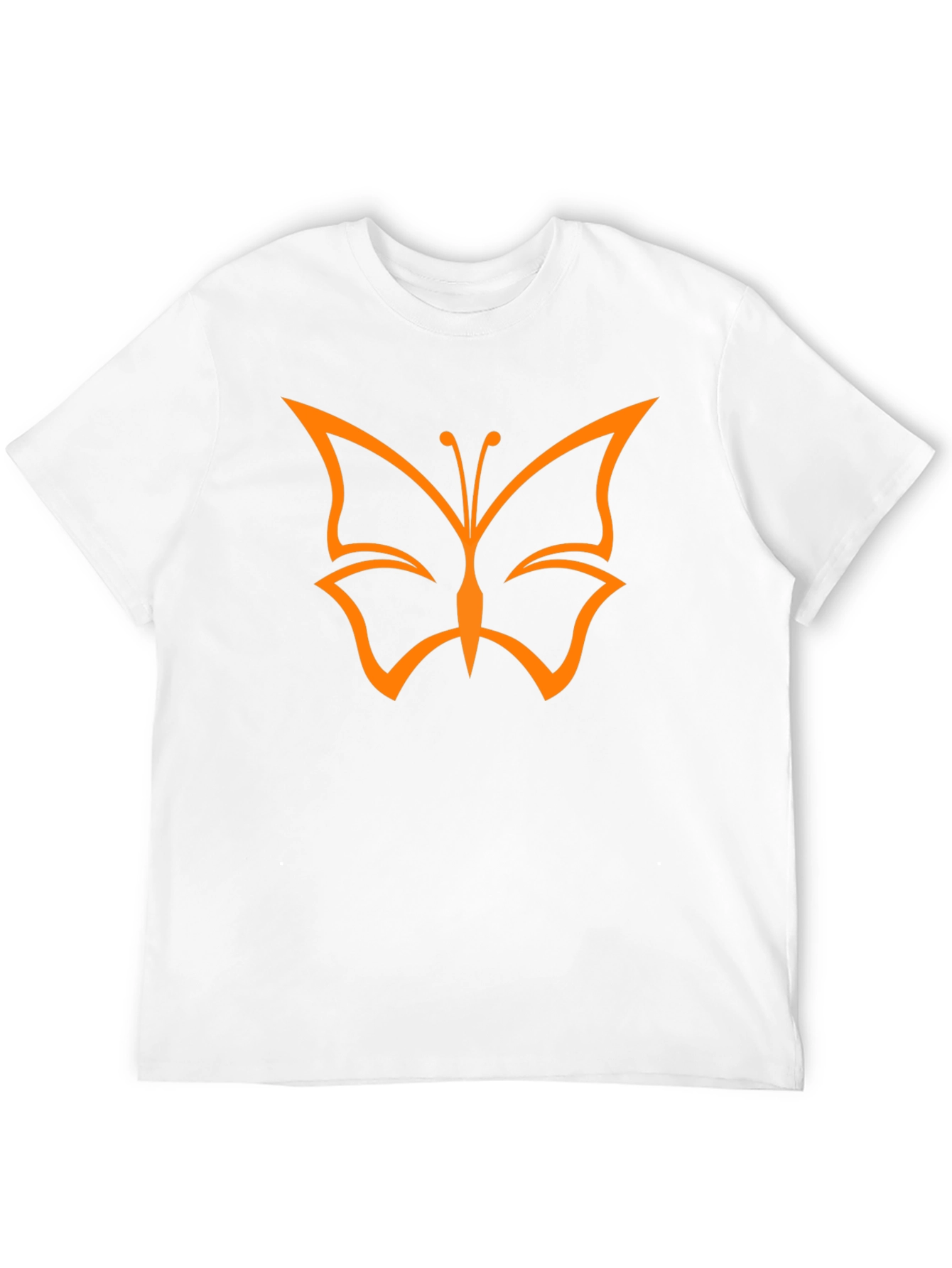 Butterfly Graphic Black T-Shirt Casual Mens Tee
