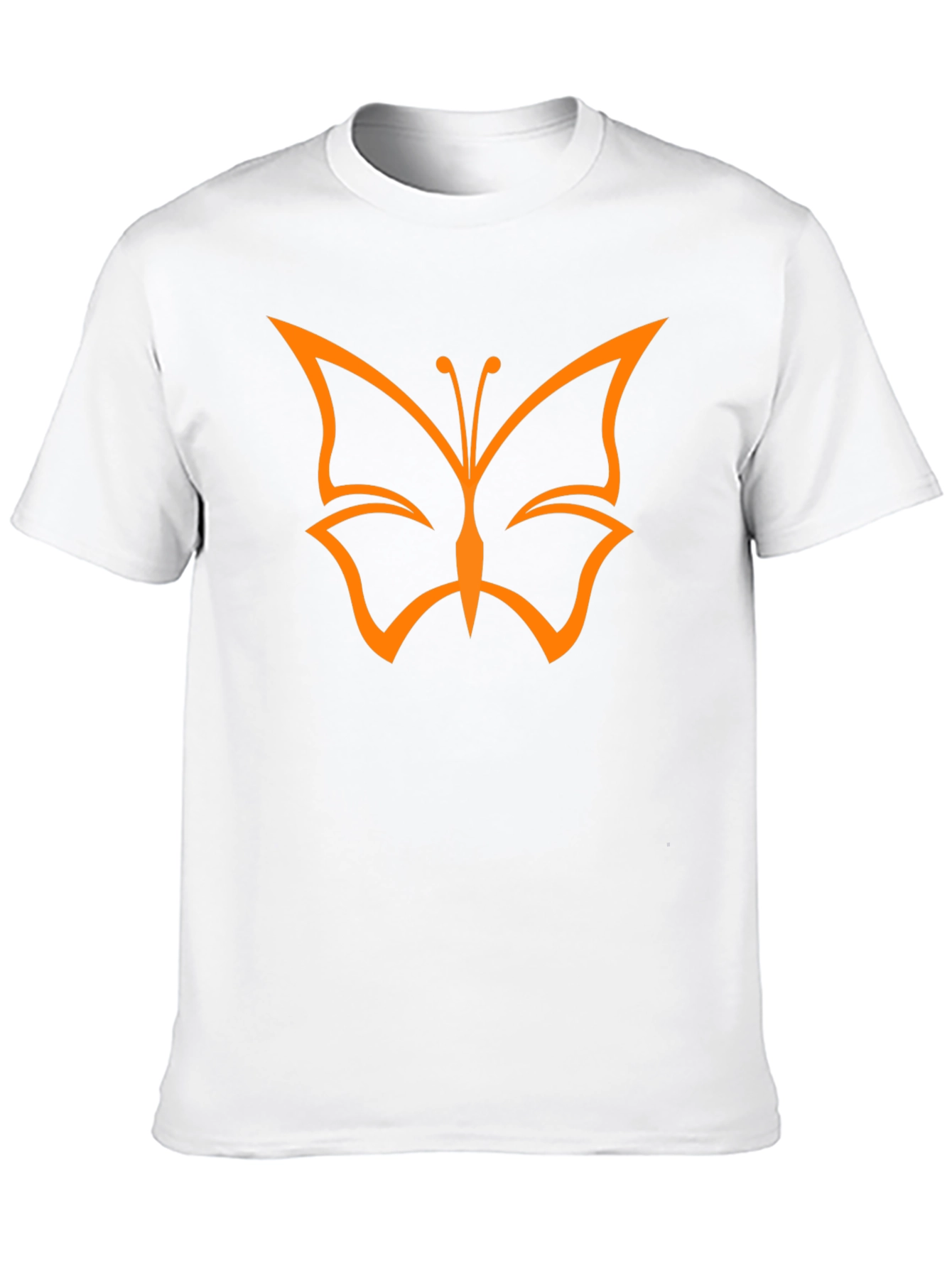 Butterfly Graphic Black T-Shirt Casual Mens Tee