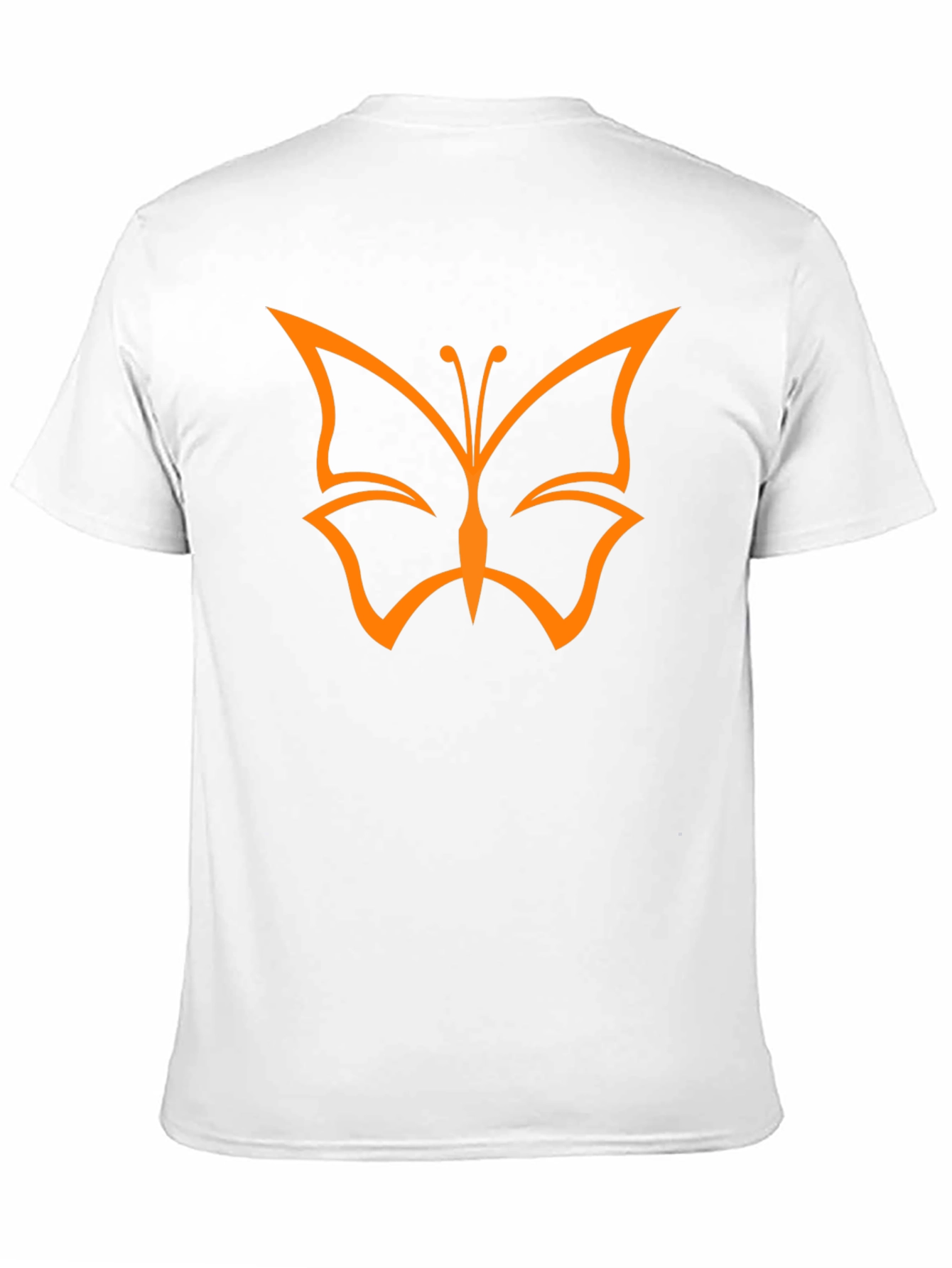 Butterfly Graphic Black T-Shirt Casual Mens Tee