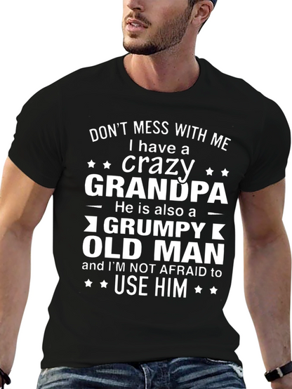 Crazy Grandpa Grumpy Old Man T-Shirt