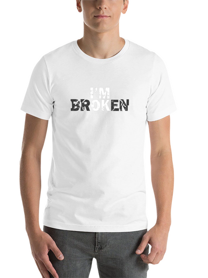 Im Broken Graphic Print Black T-Shirt