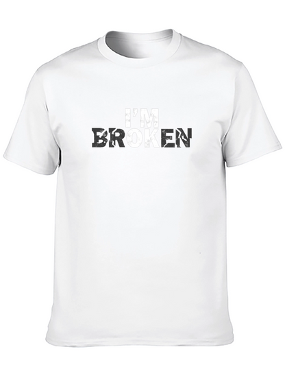 Im Broken Graphic Print Black T-Shirt
