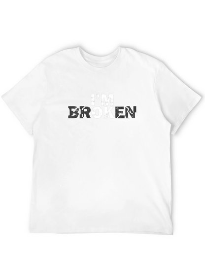 Im Broken Graphic Print Black T-Shirt