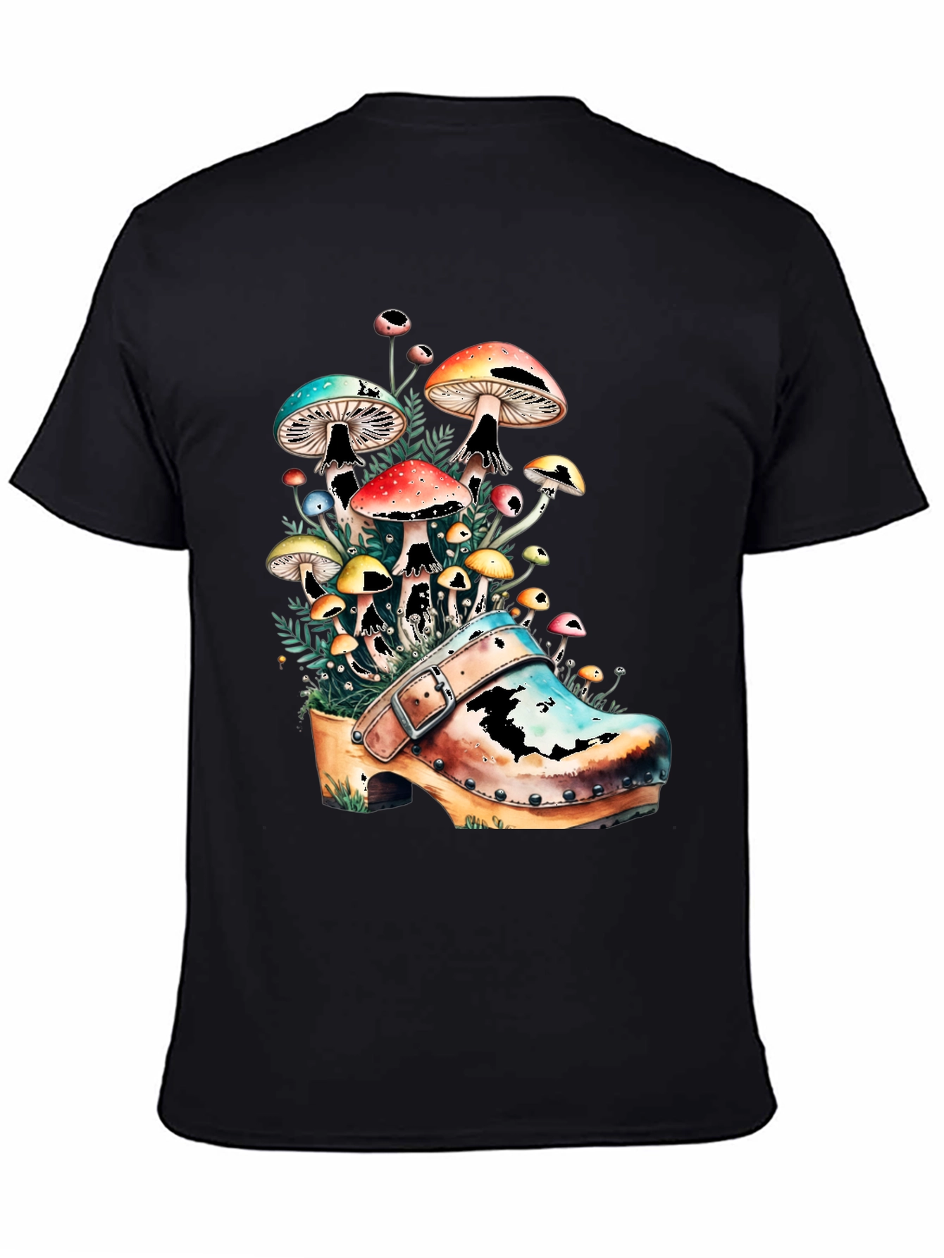 Mushroom Clog Graphic Tee - Unique Nature T-Shirt