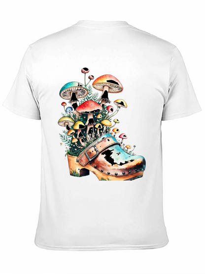 Mushroom Clog Graphic Tee - Unique Nature T-Shirt