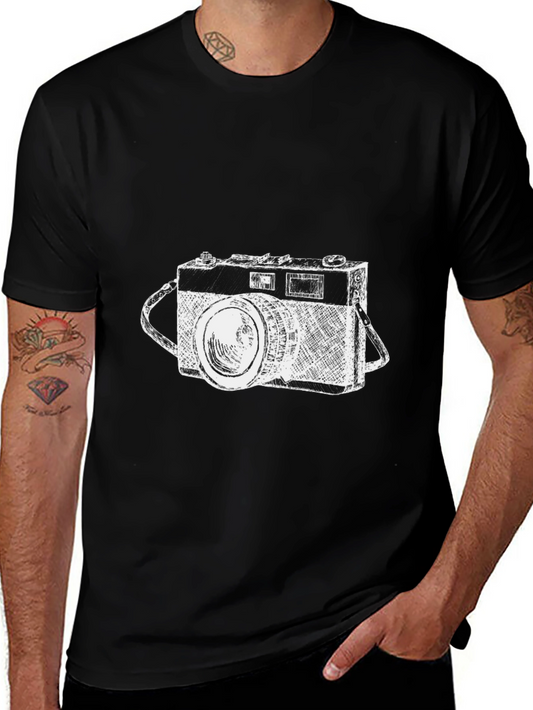 Vintage Camera Graphic T-Shirt - Classic Style