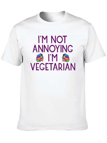 Vegetarian T-Shirt - Funny Slogan Tee