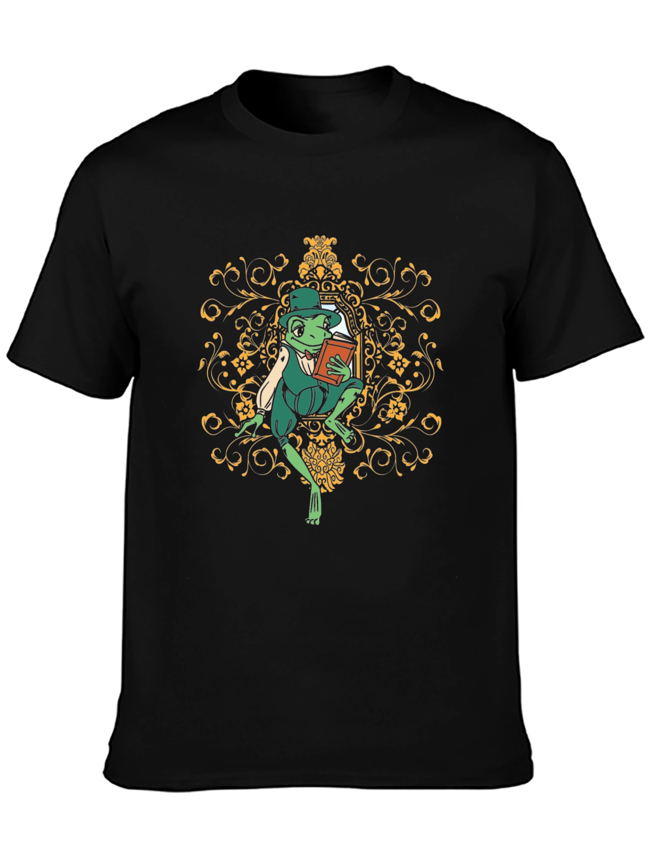 Frog Reader Graphic T-Shirt