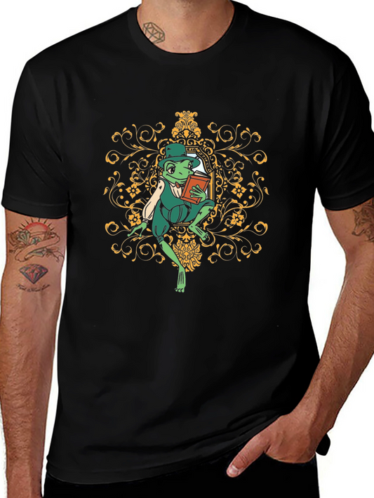 Frog Reader Graphic T-Shirt