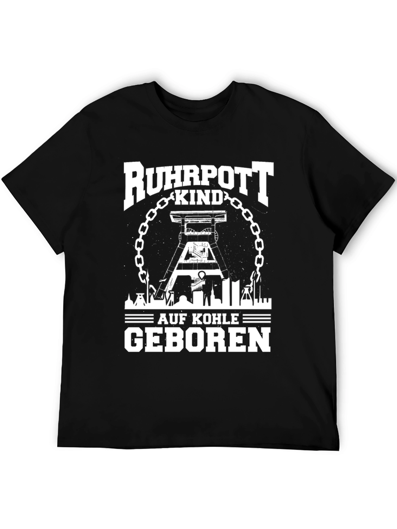 Ruhrpott Kind Coal Miner T-Shirt - Black Graphic Tee