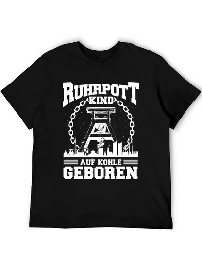 Ruhrpott Kind Coal Miner T-Shirt - Black Graphic Tee