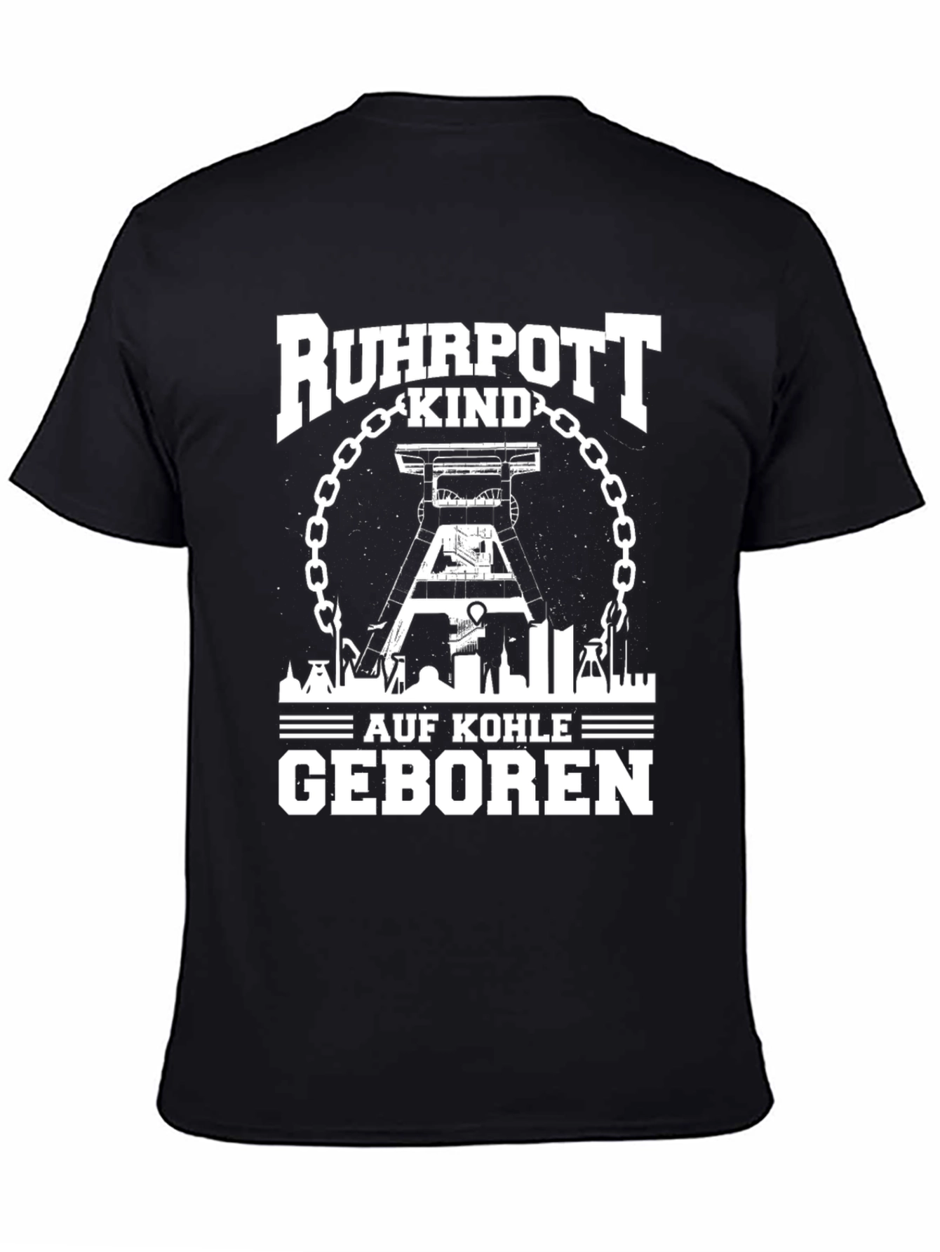 Ruhrpott Kind Coal Miner T-Shirt - Black Graphic Tee