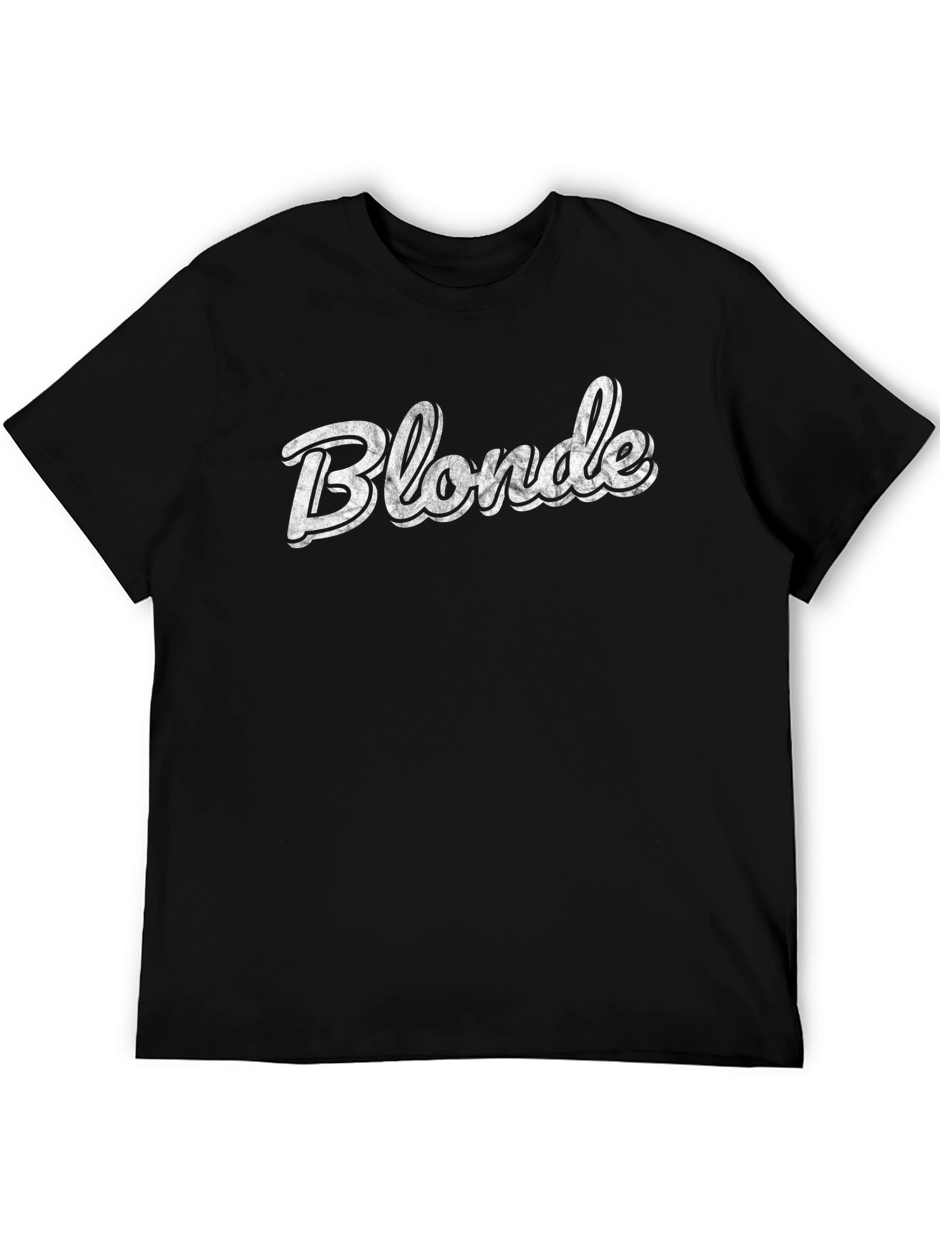 Blonde Graphic T-Shirt - Black Crew Neck Tee