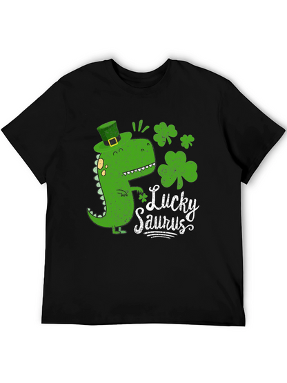 Lucky Saurus Black T-Shirt
