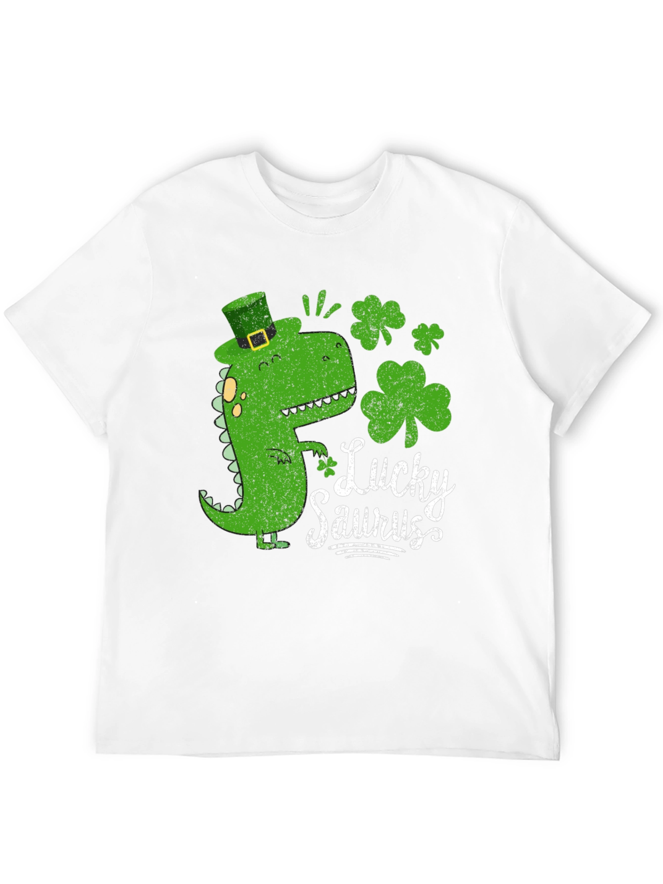 Lucky Saurus Black T-Shirt