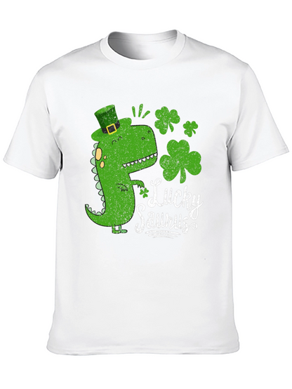 Lucky Saurus Black T-Shirt