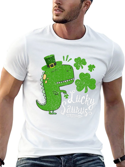 Lucky Saurus Black T-Shirt