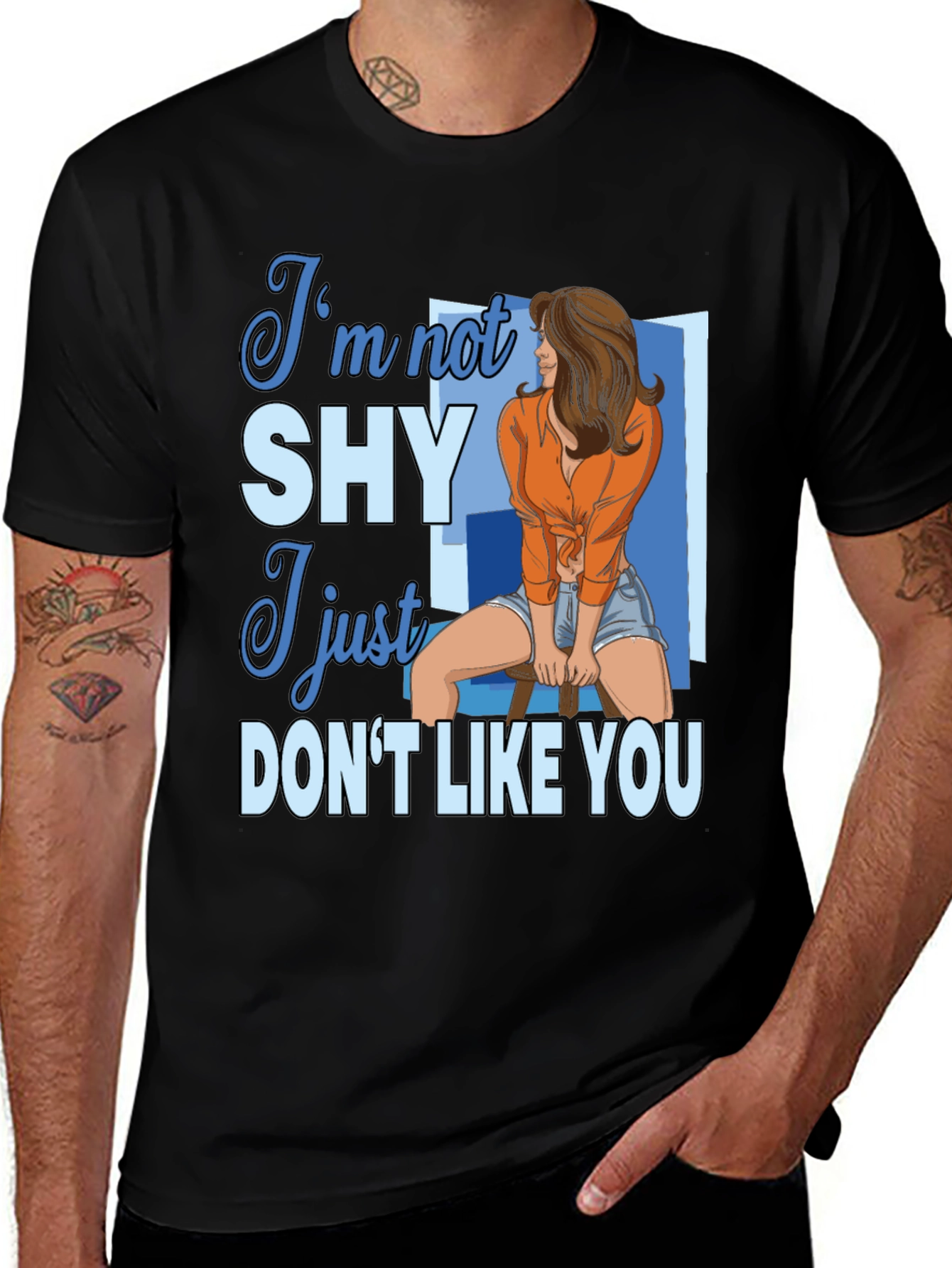 Im Not Shy Graphic Tee - Unisex Cotton T-Shirt
