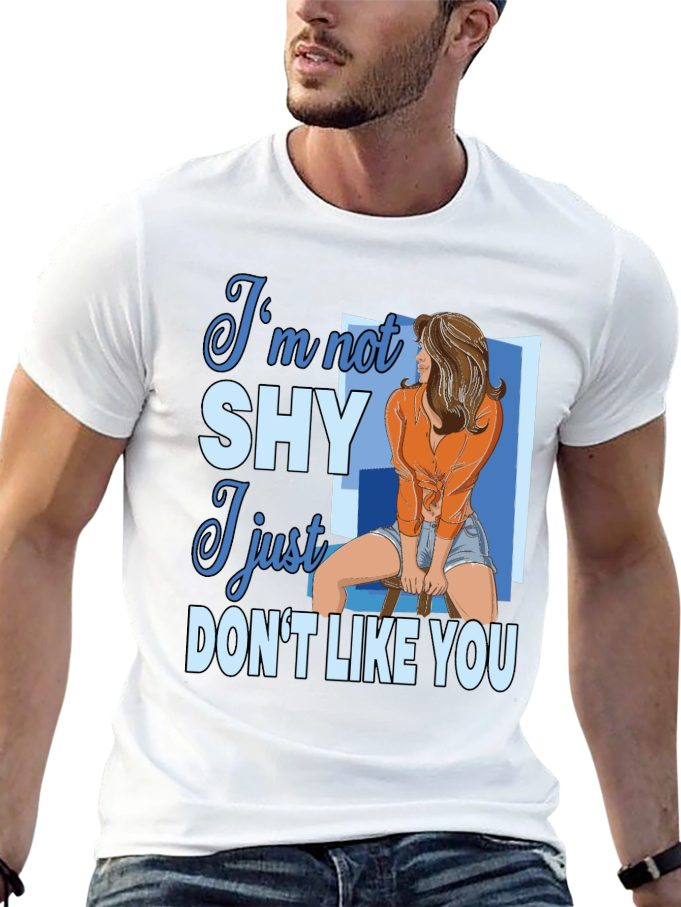 Im Not Shy Graphic Tee - Unisex Cotton T-Shirt